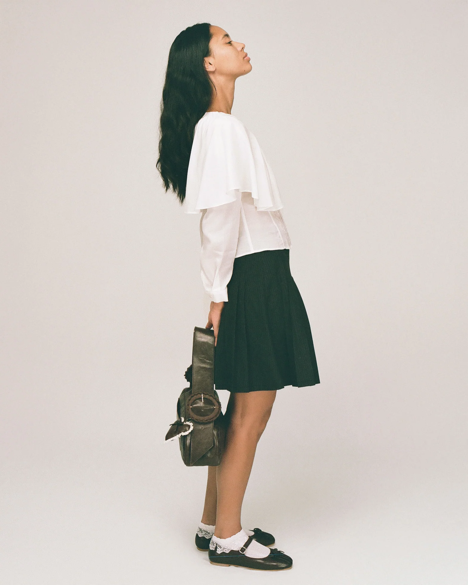 Capelet Shirt - White - Image 4