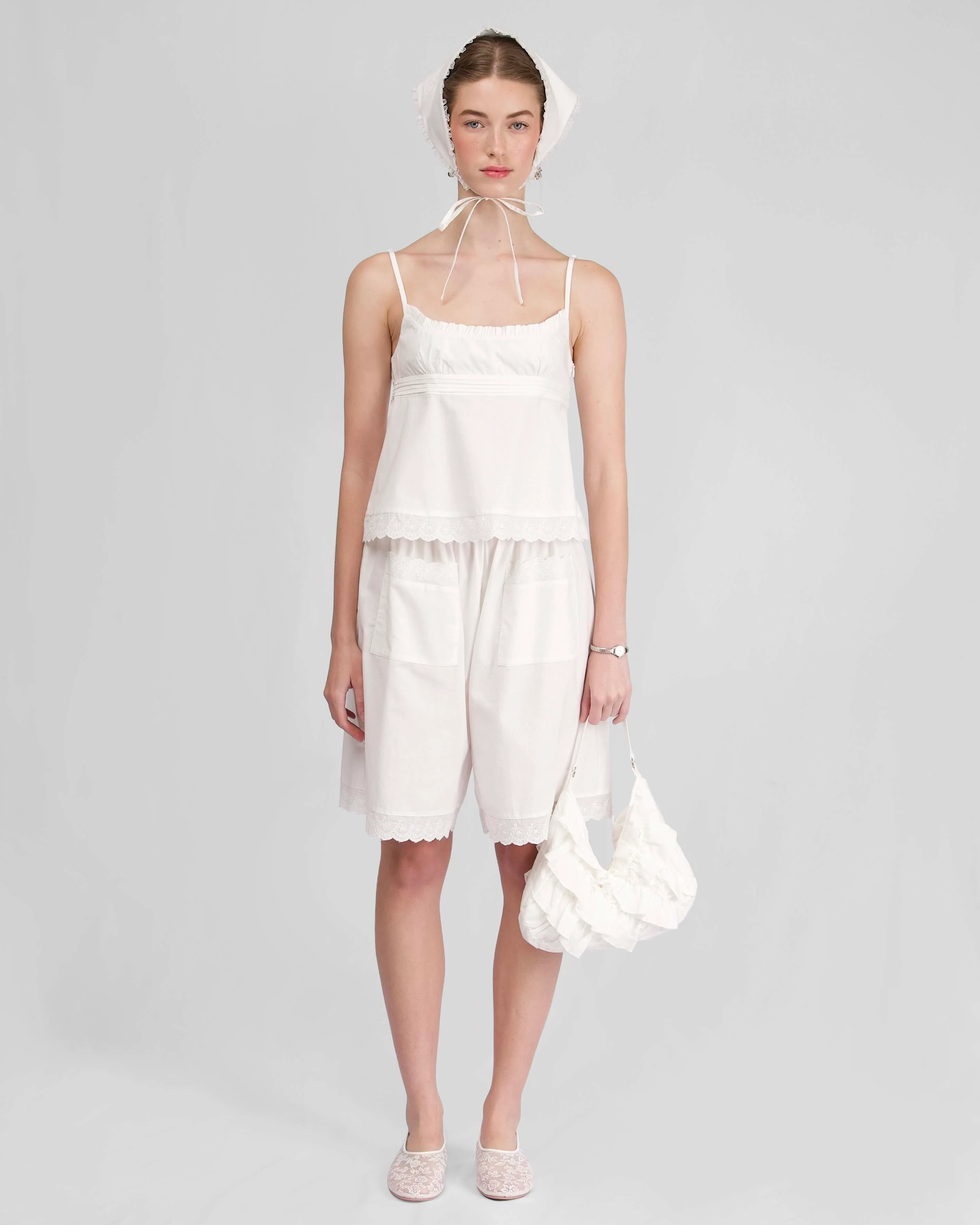 Cotton Lace Camisole - Image 3