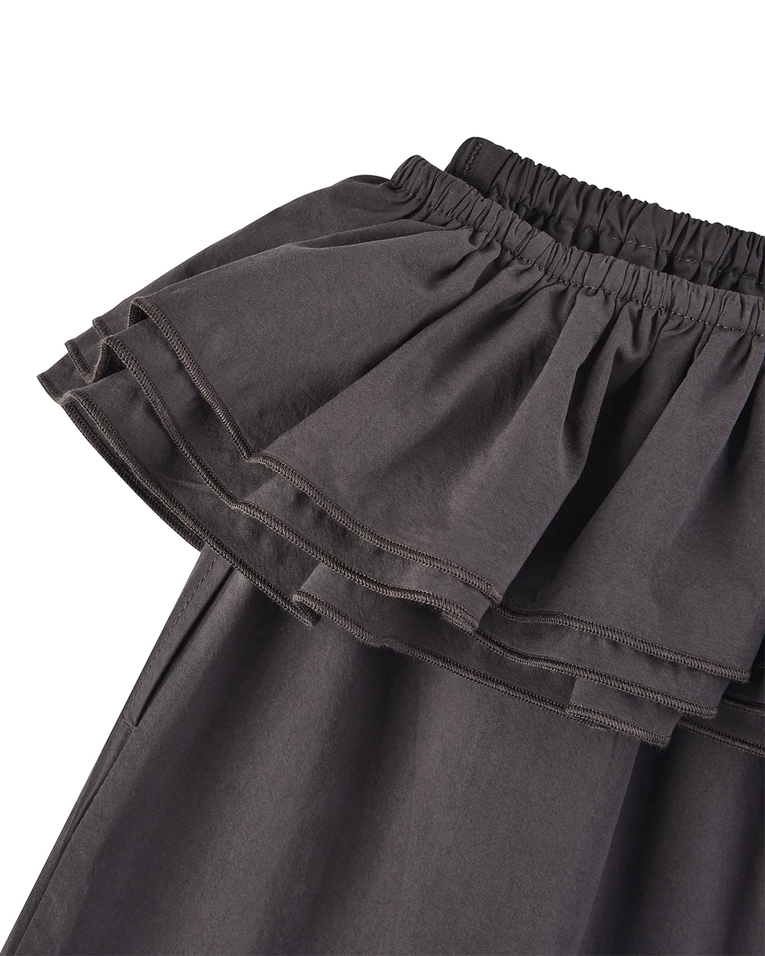 Detachable Ruffle Belt Pant - Shadow - Image 6