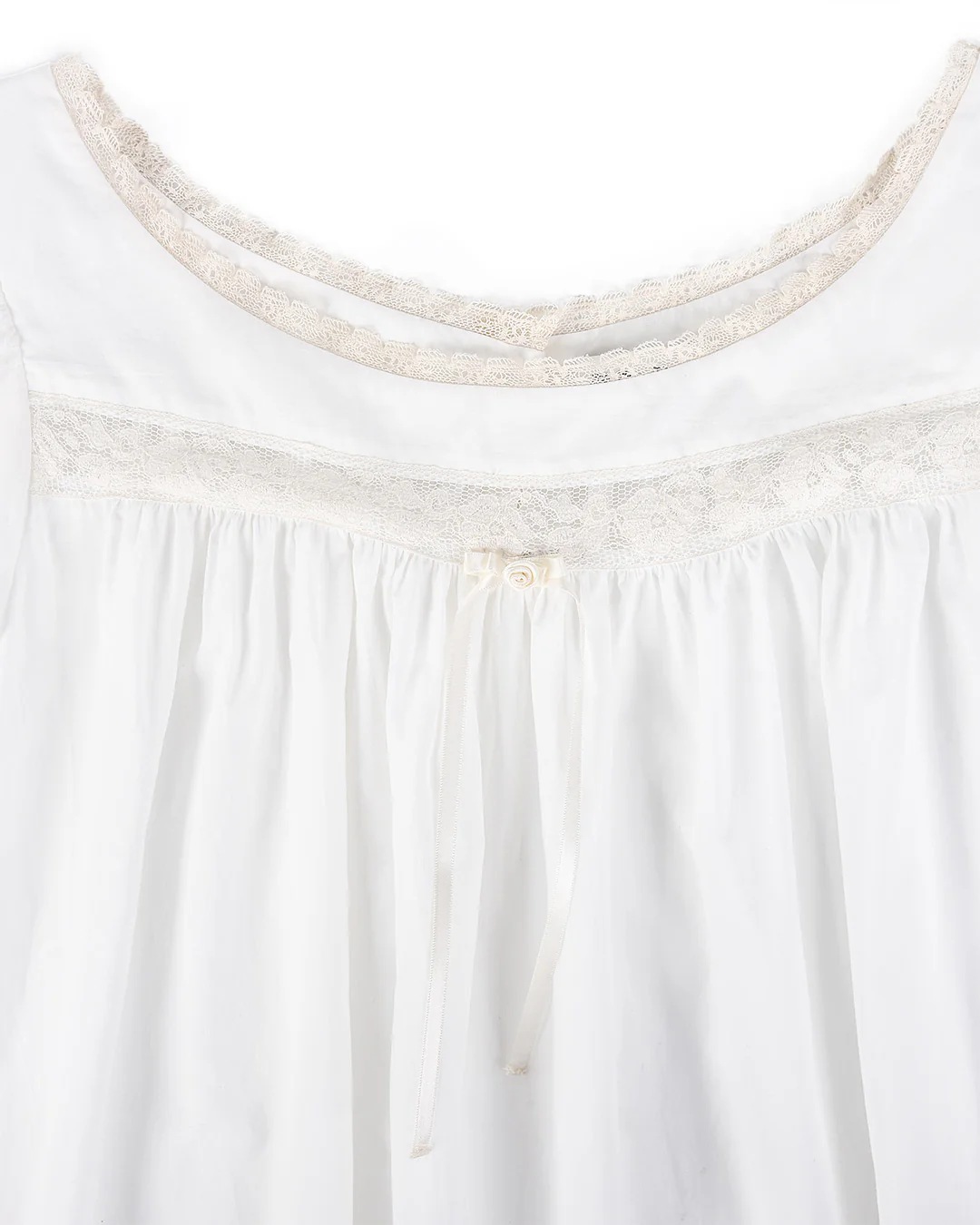 Lucienne Cotton Gown - White - Image 7