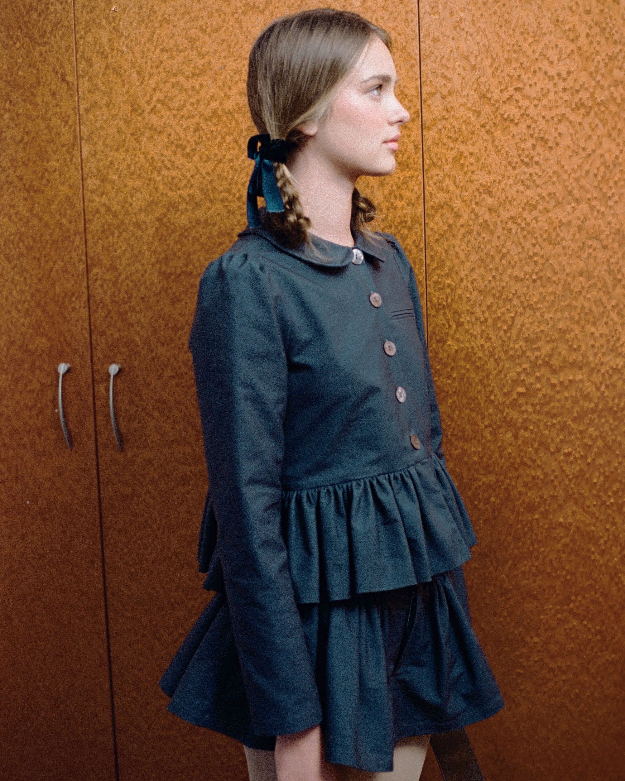 Petal Peplum Jacket - Ink - Image 6