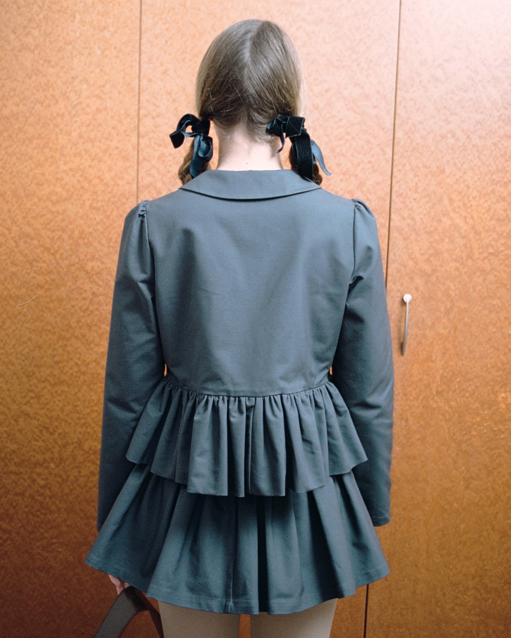 Petal Peplum Jacket - Ink - Image 8