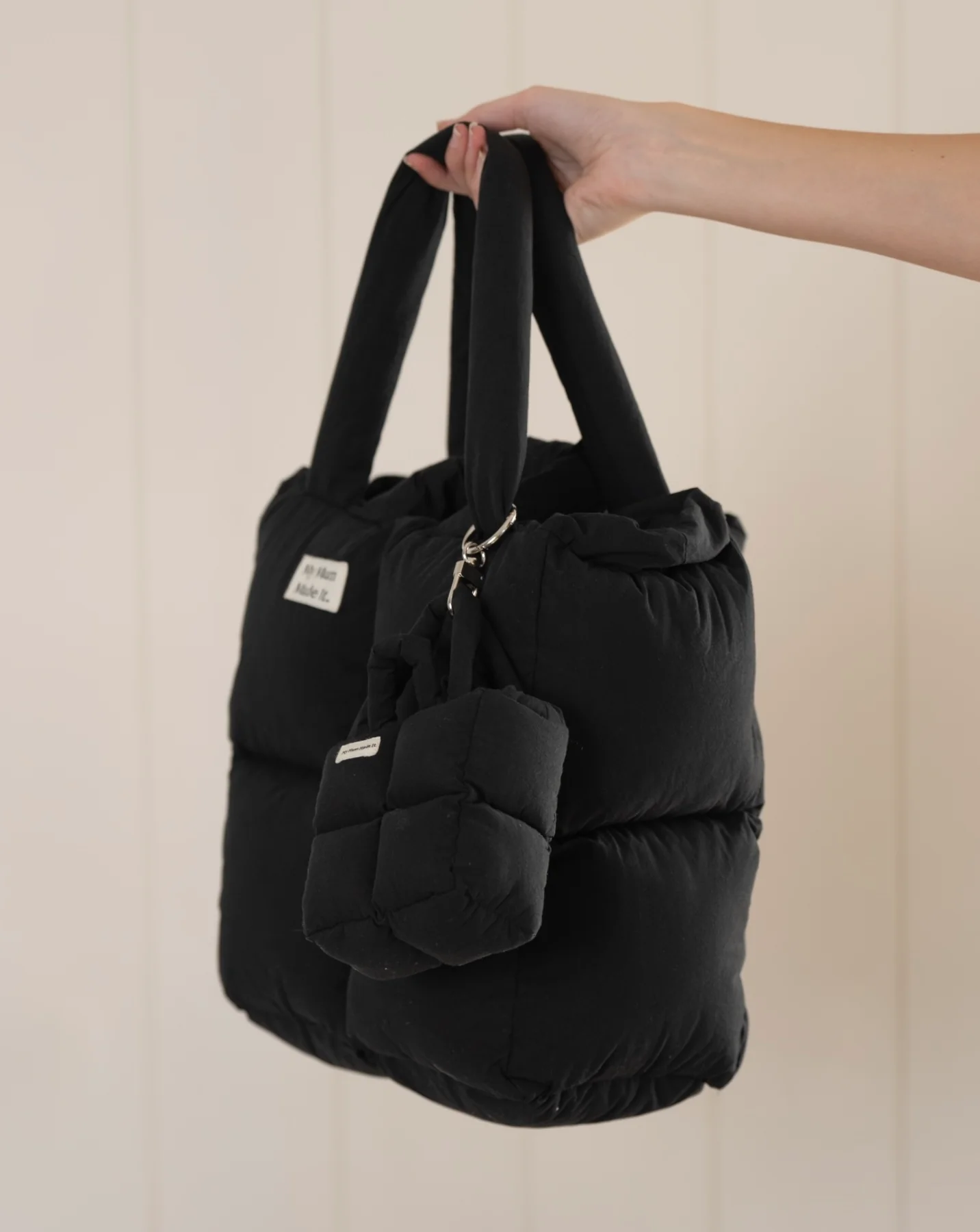 Puffer Mini Keychain Bag - Obsidian - Image 6