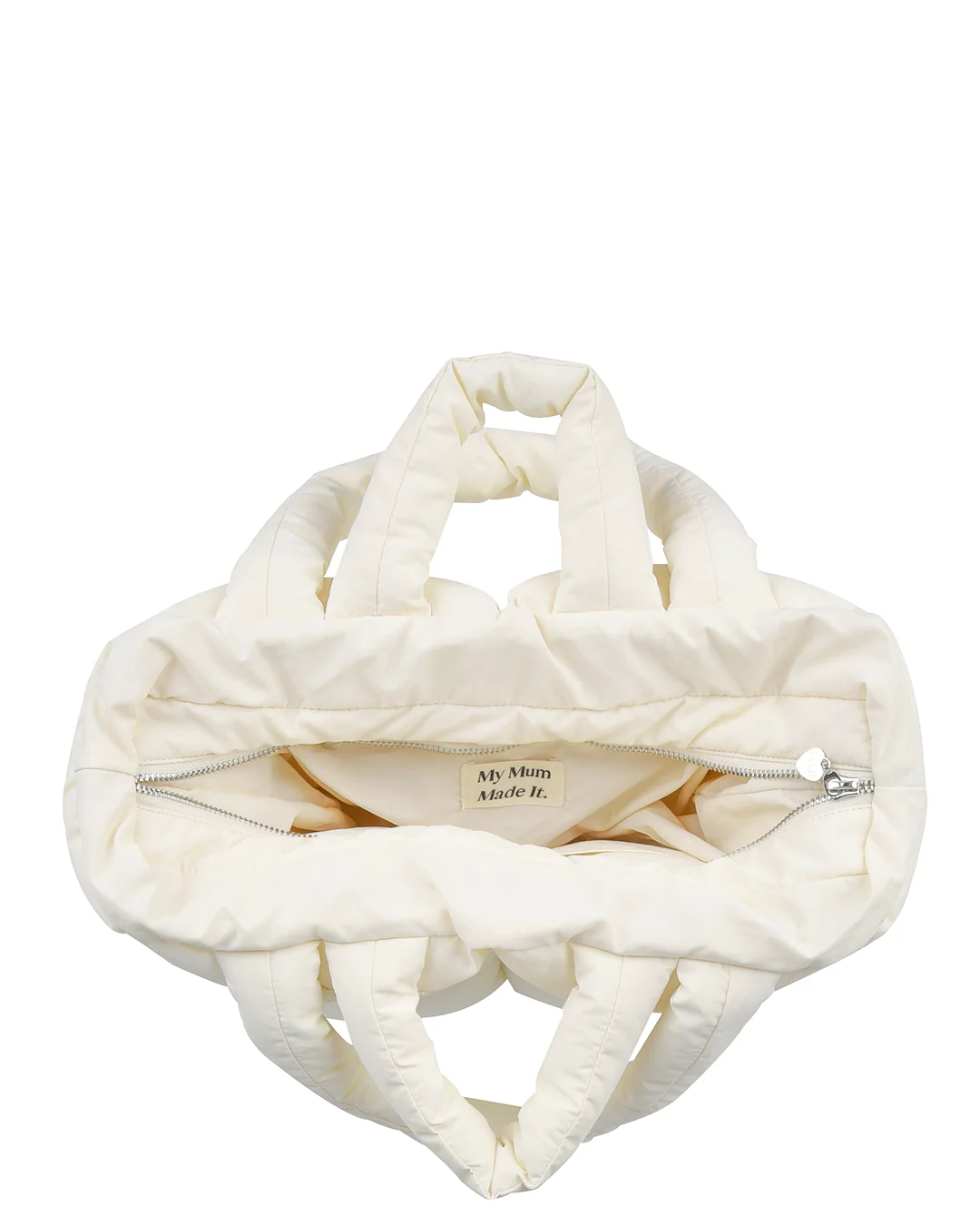 Puffer Tote Bag - Cream - Image 3