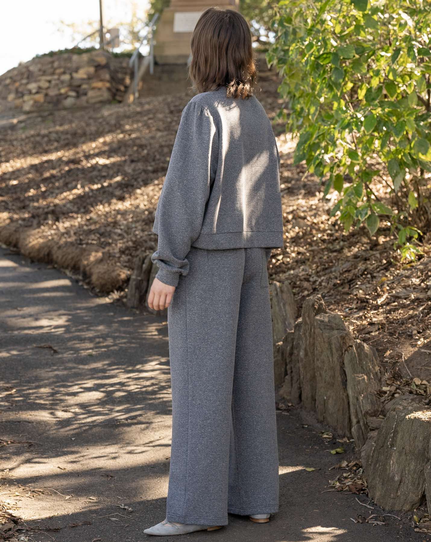 Rosette Fleece Logo Crewneck - Dusk - Image 6