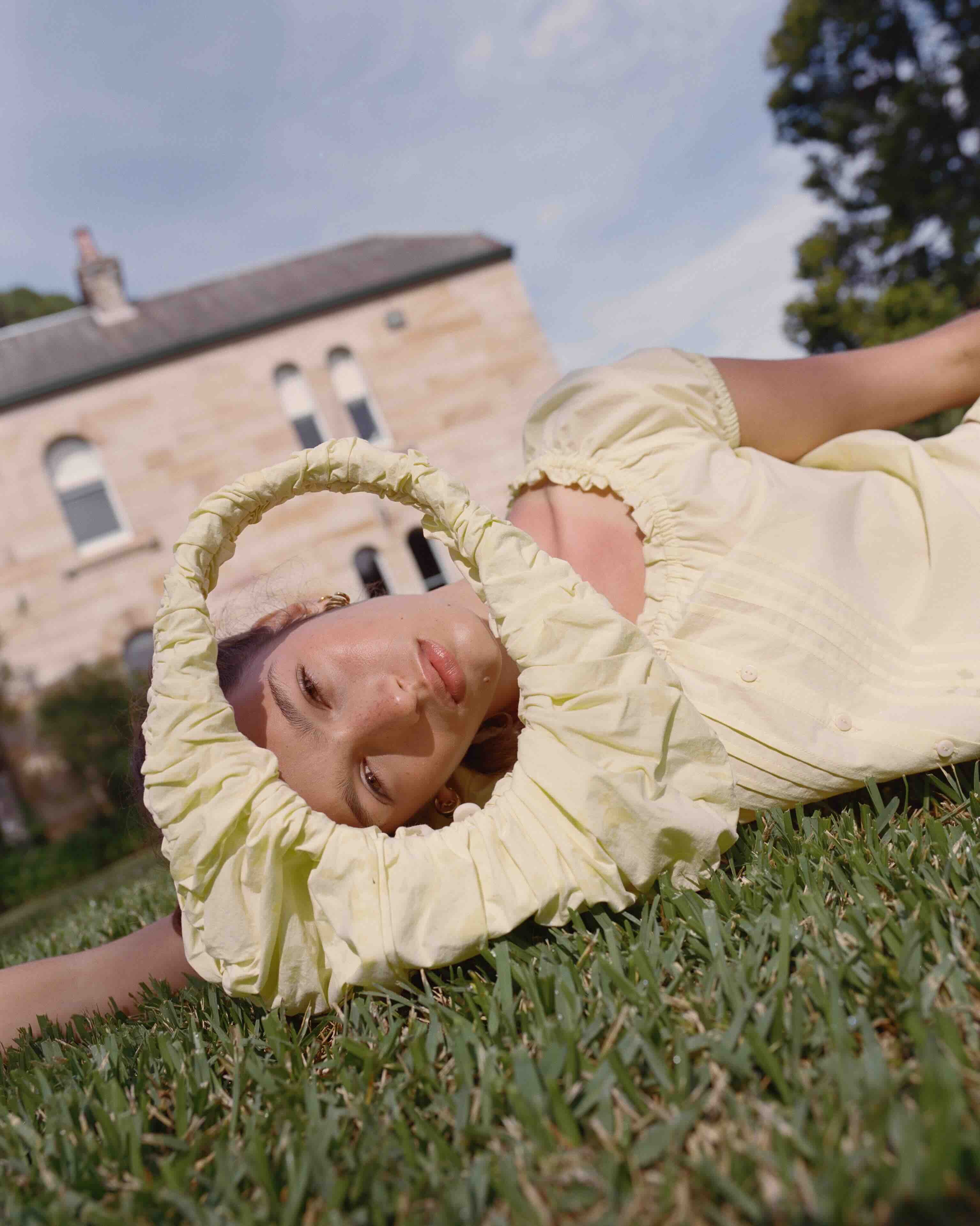 Ruche Shoulder Bag - Citrine - Image 3