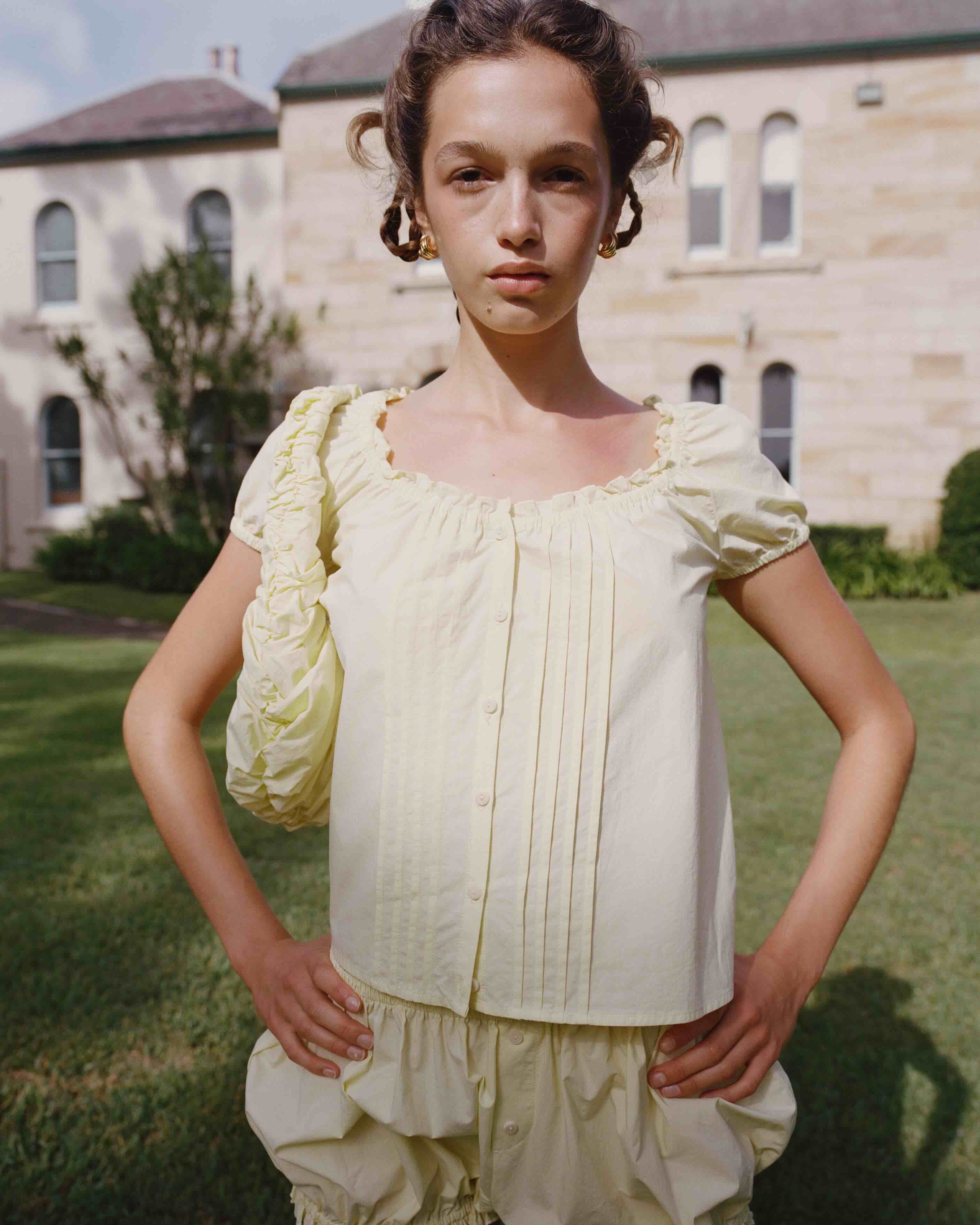 Ruche Shoulder Bag - Citrine - Image 5