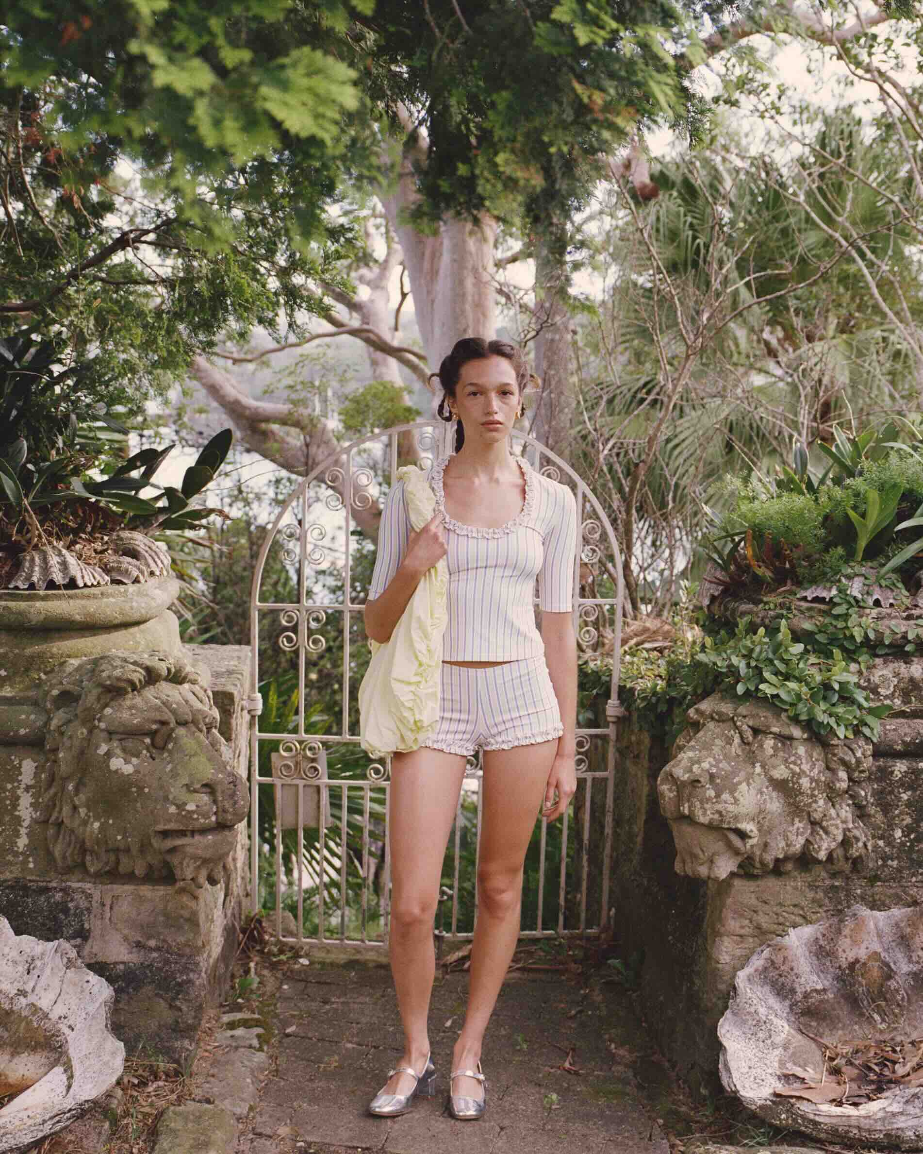 Ruffle Beach Shorts - Pacific Stripe - Image 3