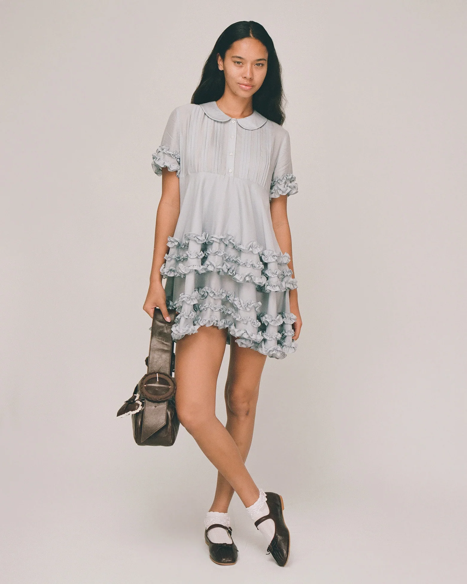 Ruffle Tea Dress - Bluewishes - Image 3