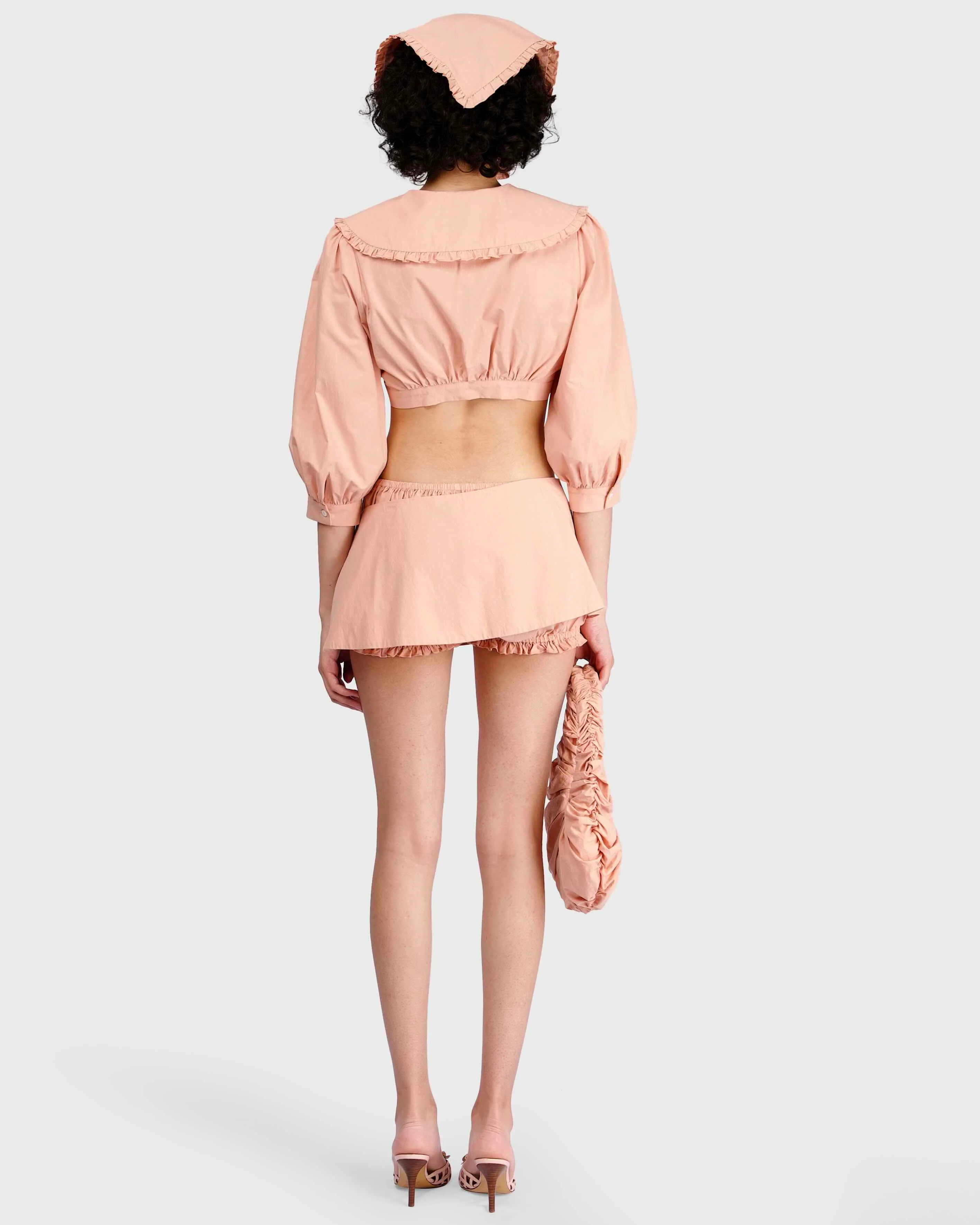 Wrap Bloomer Shorts - Peach - Image 5